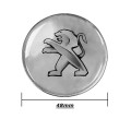Emblema Adesivo Roda Esportiva Calota Resinado 48mm Peugeot - imagem adicional 1