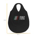 Lixeira Automotiva Cambio Logo Fiat Carpete Bordado - imagem adicional 1