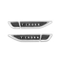 Par Emblema Lateral T-Cross 2019 a 2026 Adesivo Resinado Veikko - imagem adicional 1